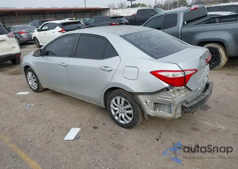 2015 Toyota Corolla Le z USA, uszkodzony, nr VIN 2T1BURHE9FC332549